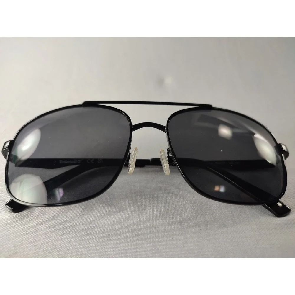 Timberland TU00023 01A Navigator Sunglasses Matte Black Grey Lens 58-17-145